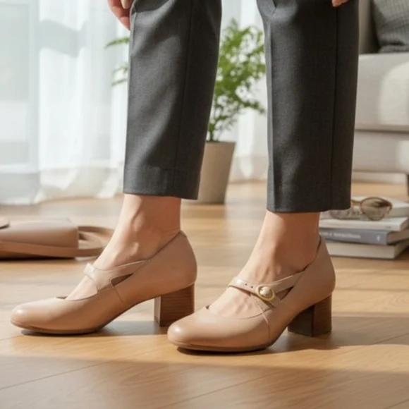 Dansko Peyton Mary Jane Heel Clog Sand Shoe Size EU 37 US 6.5 - Picture 10 of 11